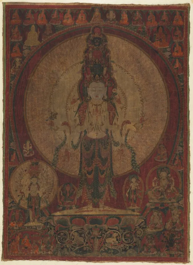 Eleven-Headed, Thousand-Armed Avalokiteśvara (Embodiment of Bodhicitta) — The Cleveland Museum of Art (1982.147)