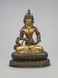執杵持鈴嵌珊瑚綠松石金剛薩埵坐像