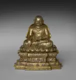 帕木竹巴·多吉傑波祖師（丹薩替寺開創者）錯金銀百衲衣真容像