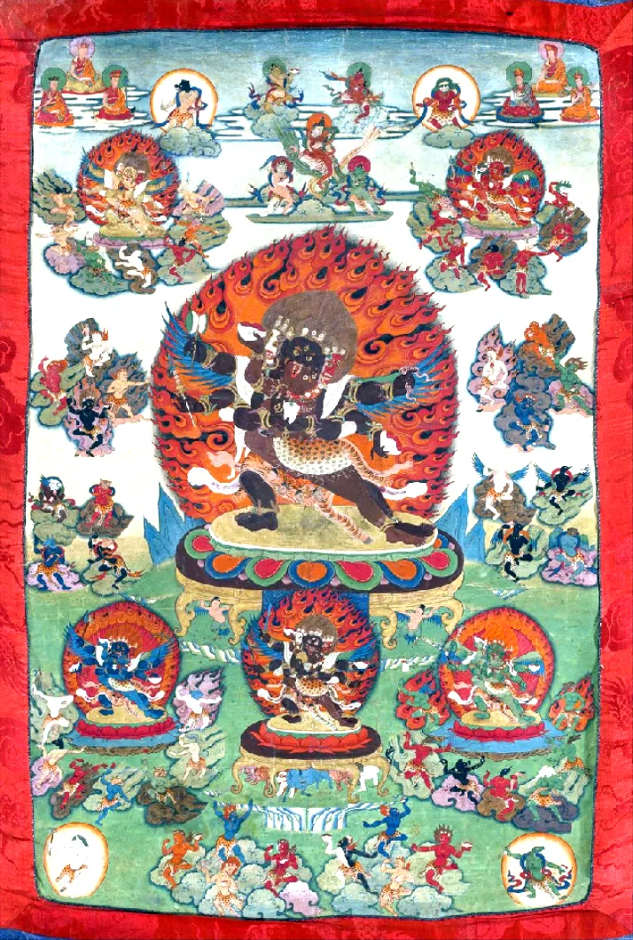 Mahottara Heruka (Chemchok Heruka) Centering the Guhyagarbha Wrathful Assembly — Himalayan Art Open Archive · Public Domain
