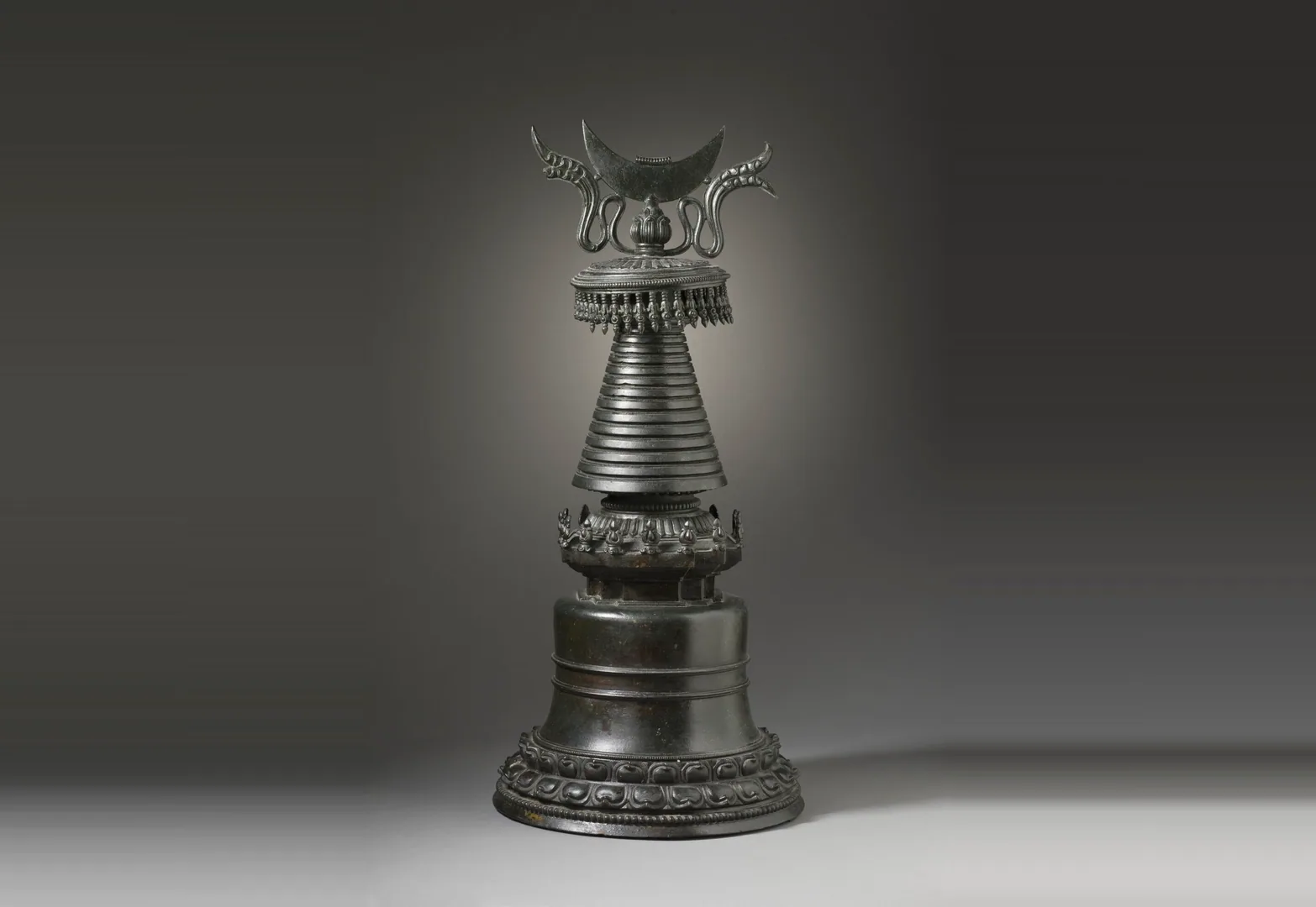 Canonical Kadampa Reliquary Stupa (Bka’-gdams Mchod-rten) — Los Angeles County Museum of Art (AC1992.58.1a-b)