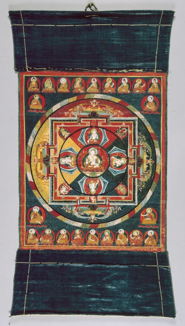 Vajrapāṇi Citta Mandala (Sarvadurgati Pariśodhana) — The Art Institute of Chicago (103305)